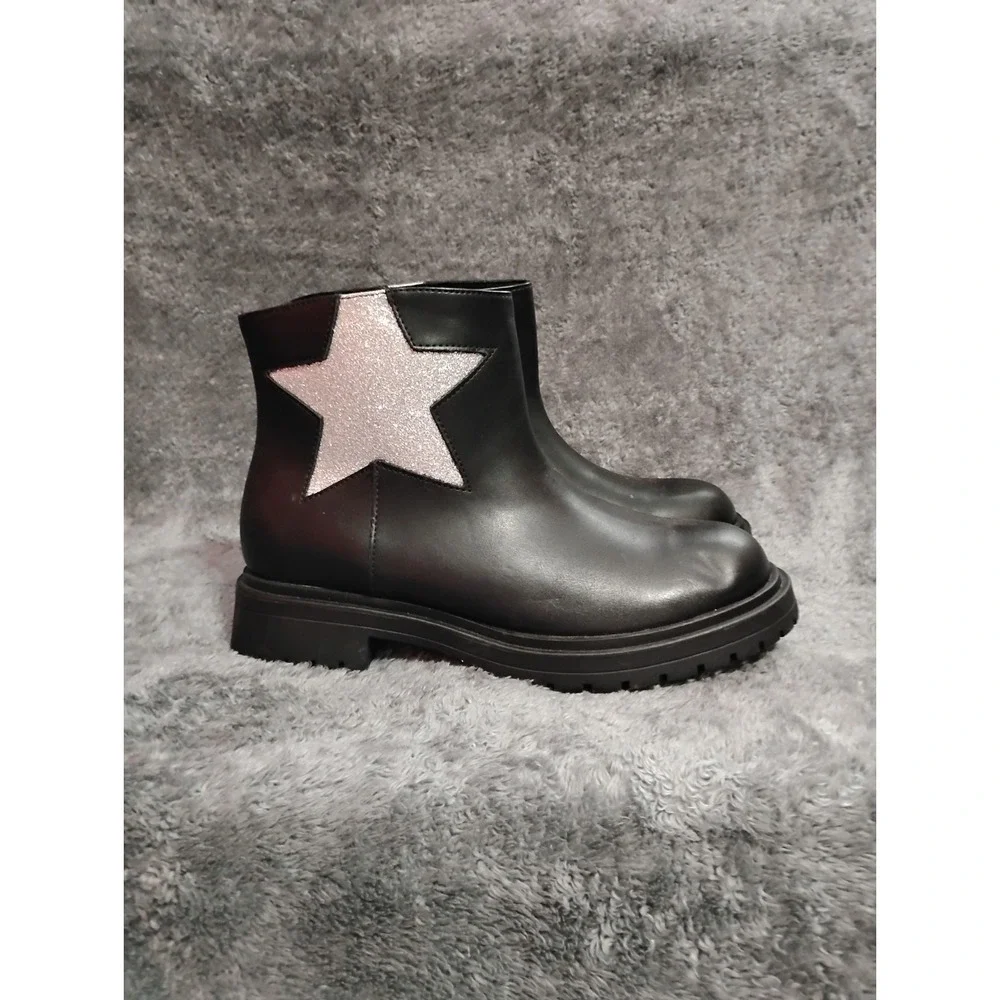 Wonder‎ Nation Toddler And Girls Glitter Star Chelsea Boots Size 5